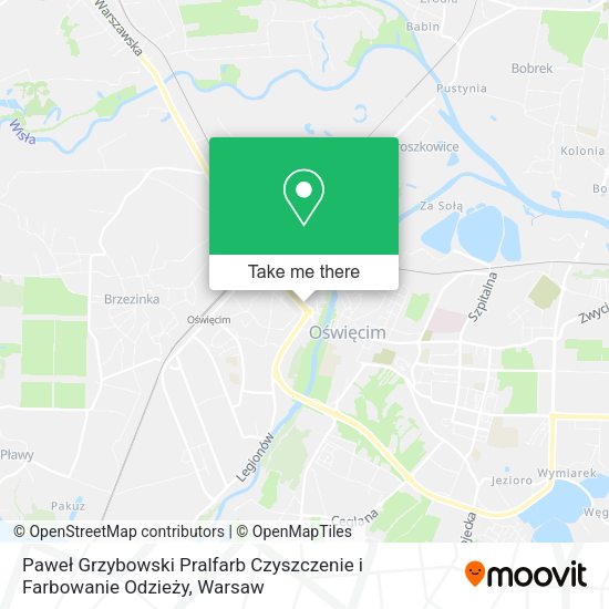 Paweł Grzybowski Pralfarb Czyszczenie i Farbowanie Odzieży map