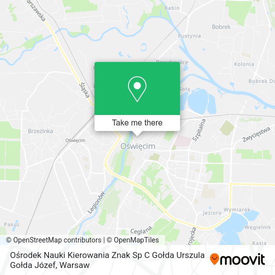 Ośrodek Nauki Kierowania Znak Sp C Gołda Urszula Gołda Józef map