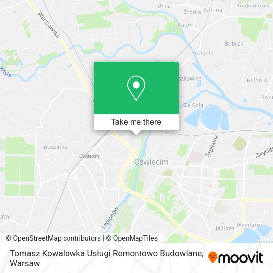 Tomasz Kowalówka Usługi Remontowo Budowlane map