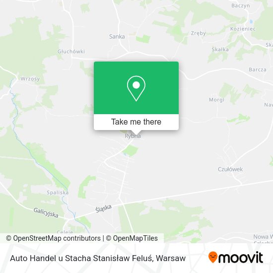 Карта Auto Handel u Stacha Stanisław Feluś