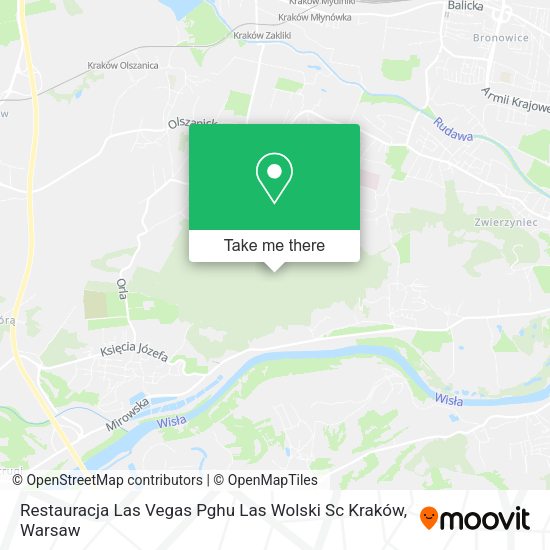 Restauracja Las Vegas Pghu Las Wolski Sc Kraków map