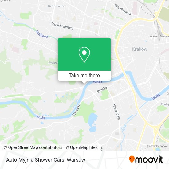 Auto Myjnia Shower Cars map