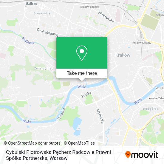 Cybulski Piotrowska Pęcherz Radcowie Prawni Spółka Partnerska map