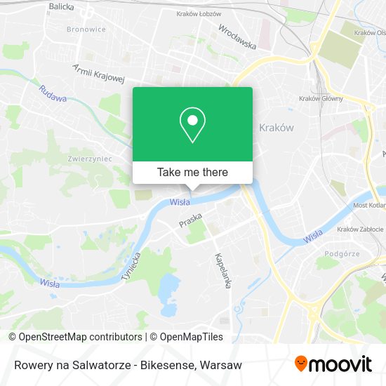 Rowery na Salwatorze - Bikesense map