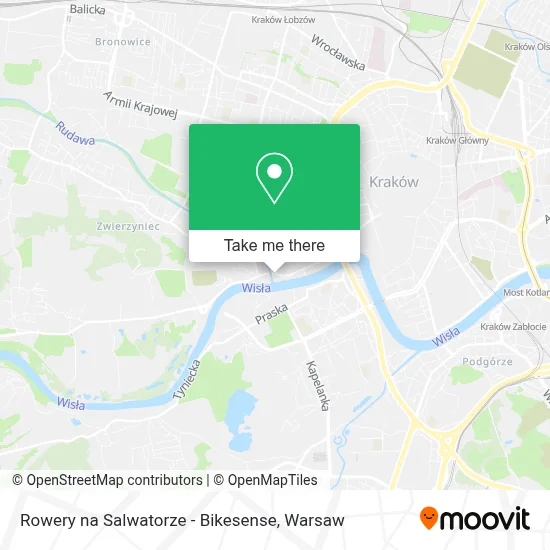Rowery na Salwatorze - Bikesense map