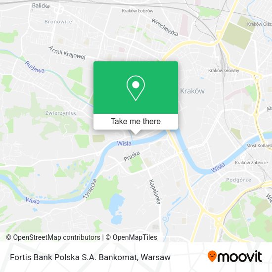 Fortis Bank Polska S.A. Bankomat map