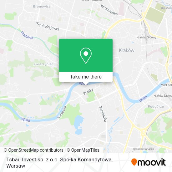 Tsbau Invest sp. z o.o. Spółka Komandytowa map