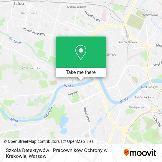 Szkoła Detektywów i Pracowników Ochrony w Krakowie map