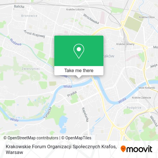 Krakowskie Forum Organizacji Społecznych Krafos map