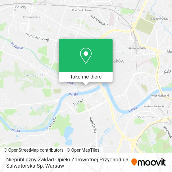 Карта Niepubliczny Zakład Opieki Zdrowotnej Przychodnia Salwatorska Sp