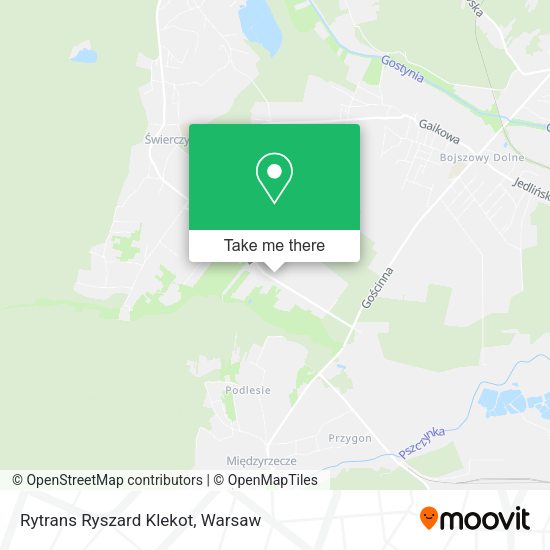 Rytrans Ryszard Klekot map