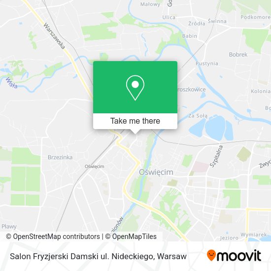 Salon Fryzjerski Damski ul. Nideckiego map