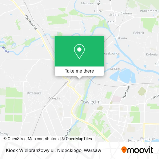 Карта Kiosk Wielbranżowy ul. Nideckiego