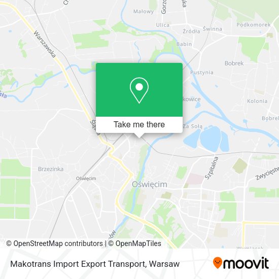 Makotrans Import Export Transport map