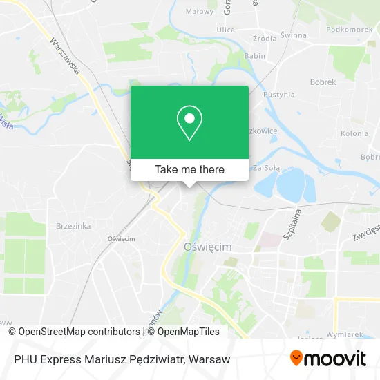 Карта PHU Express Mariusz Pędziwiatr