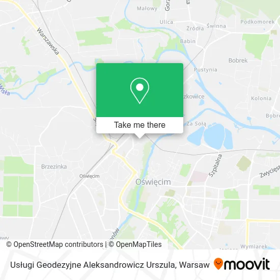 Карта Usługi Geodezyjne Aleksandrowicz Urszula