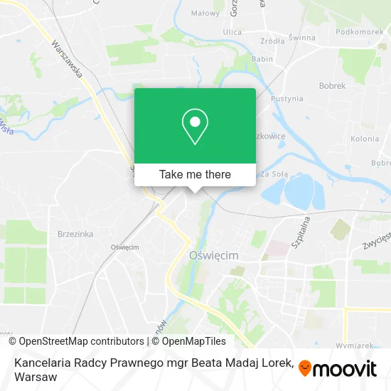 Карта Kancelaria Radcy Prawnego mgr Beata Madaj Lorek