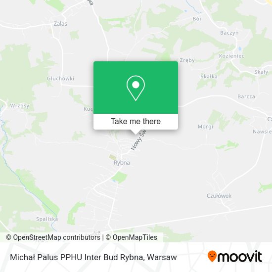 Michał Palus PPHU Inter Bud Rybna map