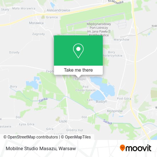 Mobilne Studio Masazu map