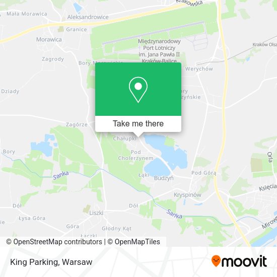 King Parking map