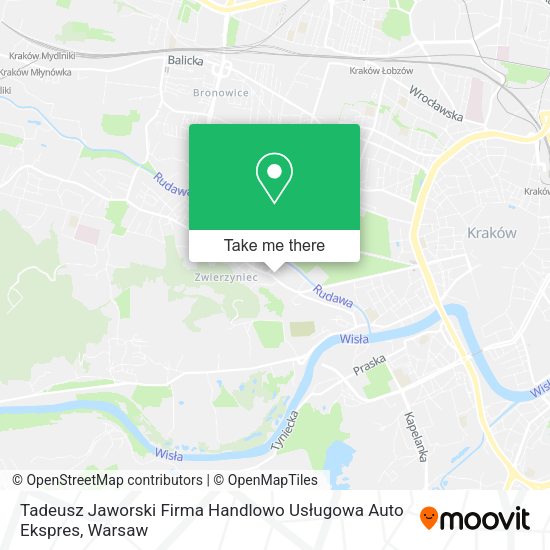 Tadeusz Jaworski Firma Handlowo Usługowa Auto Ekspres map