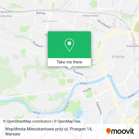 Współnota Mieszkaniowa przy ul. Przegon 14 map