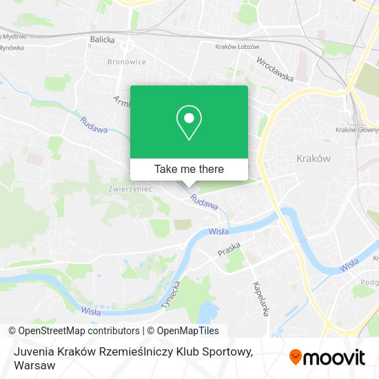 Juvenia Kraków Rzemieślniczy Klub Sportowy map