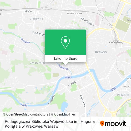 Pedagogiczna Biblioteka Wojewódzka im. Hugona Kołłątaja w Krakowie map