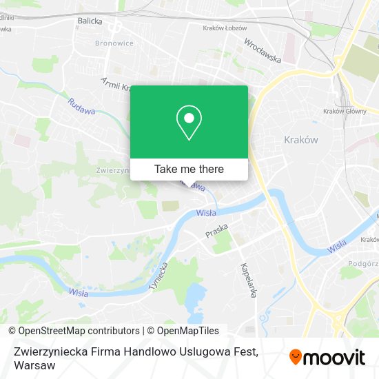 Zwierzyniecka Firma Handlowo Uslugowa Fest map