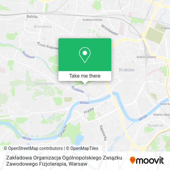 Zakładowa Organizacja Ogólnopolskiego Związku Zawodowego Fizjoterapia map