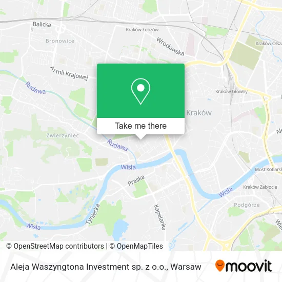 Карта Aleja Waszyngtona Investment sp. z o.o.