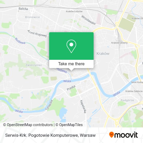 Serwis-Krk. Pogotowie Komputerowe map