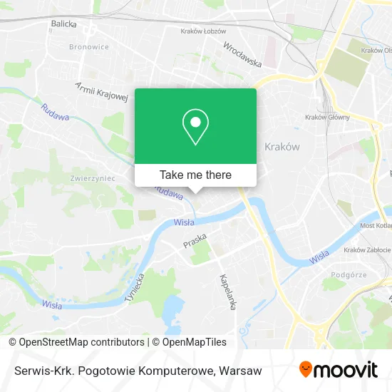 Карта Serwis-Krk. Pogotowie Komputerowe