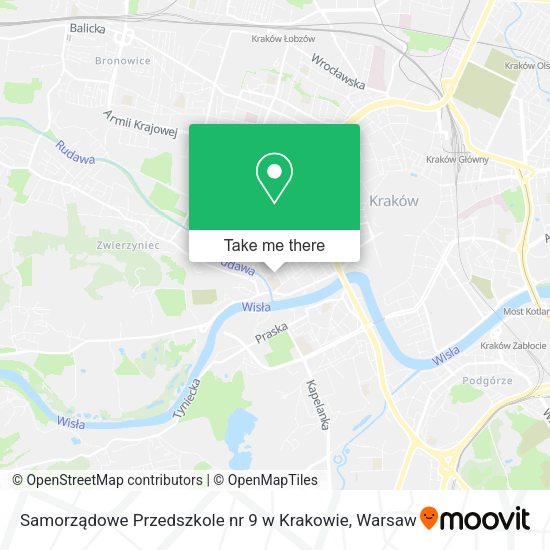 Samorządowe Przedszkole nr 9 w Krakowie map