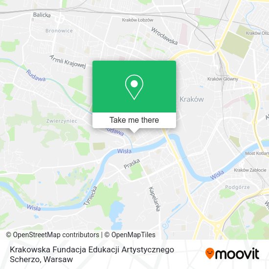 Krakowska Fundacja Edukacji Artystycznego Scherzo map