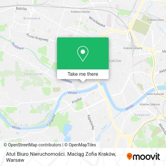 Atut Biuro Nieruchomości. Maciąg Zofia Kraków map