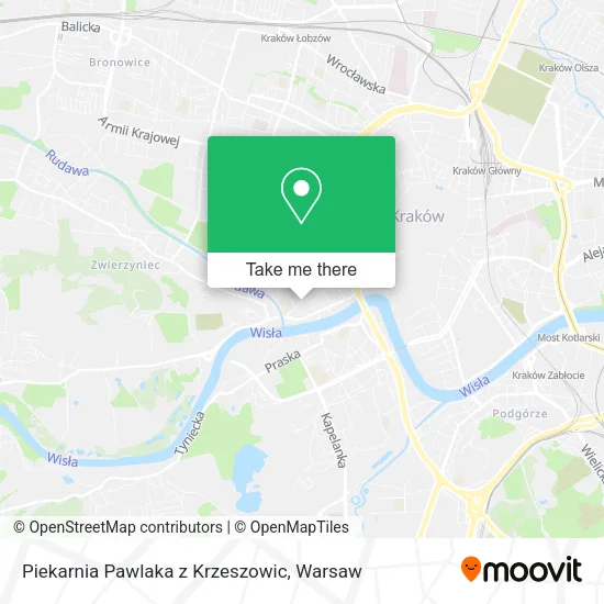 Карта Piekarnia Pawlaka z Krzeszowic