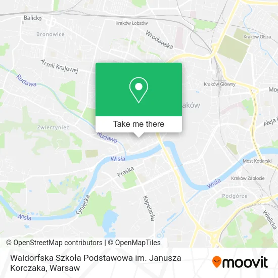 Карта Waldorfska Szkoła Podstawowa im. Janusza Korczaka