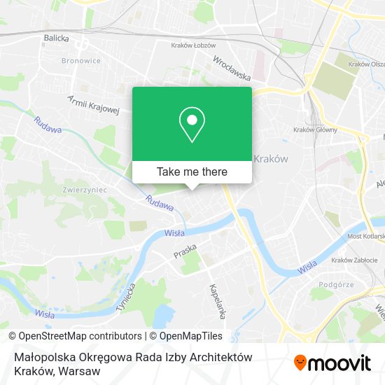 Małopolska Okręgowa Rada Izby Architektów Kraków map