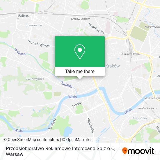 Przedsiebiorstwo Reklamowe Interscand Sp z o O map