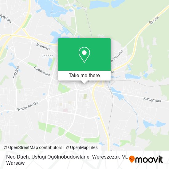 Neo Dach. Usługi Ogólnobudowlane. Wereszczak M. map