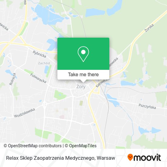 Relax Sklep Zaopatrzenia Medycznego map