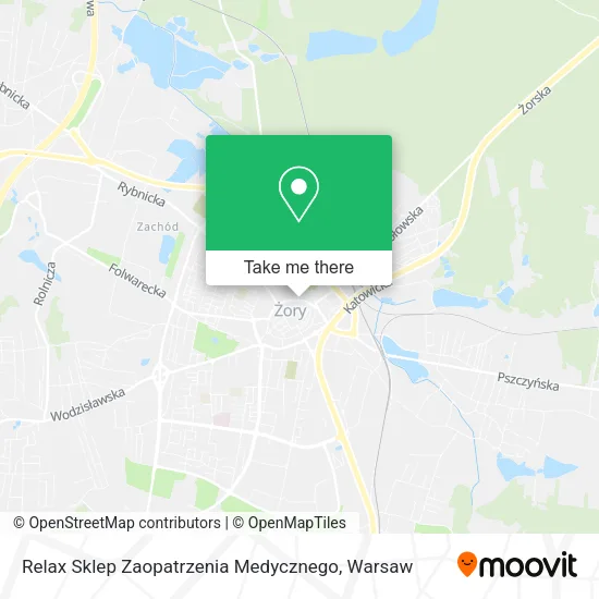 Карта Relax Sklep Zaopatrzenia Medycznego