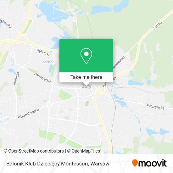 Balonik Klub Dziecięcy Montessori map