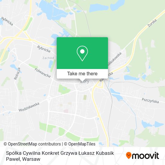 Spółka Cywilna Konkret Grzywa Łukasz Kubasik Paweł map