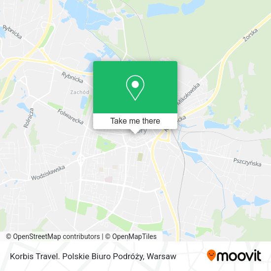 Korbis Travel. Polskie Biuro Podróży map