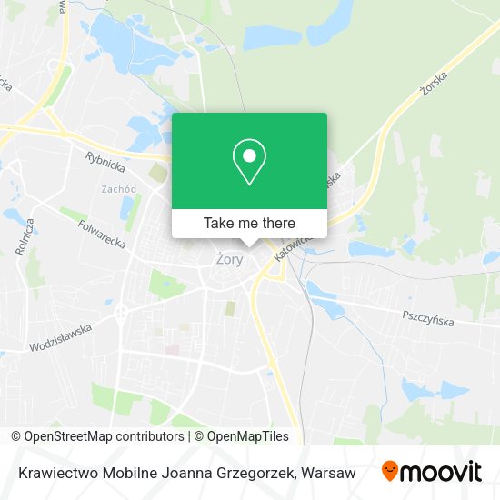 Krawiectwo Mobilne Joanna Grzegorzek map