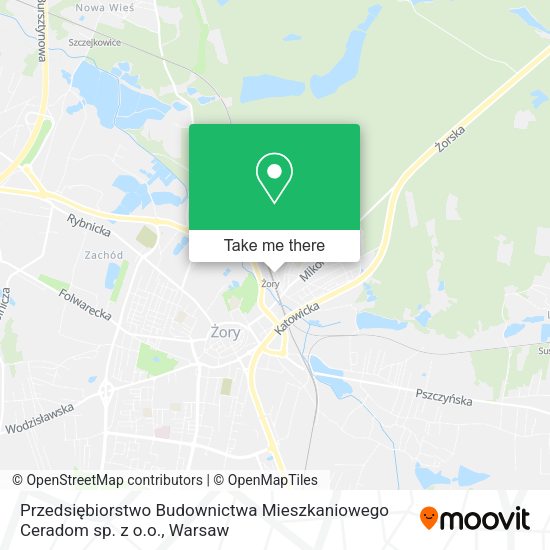 Przedsiębiorstwo Budownictwa Mieszkaniowego Ceradom sp. z o.o. map