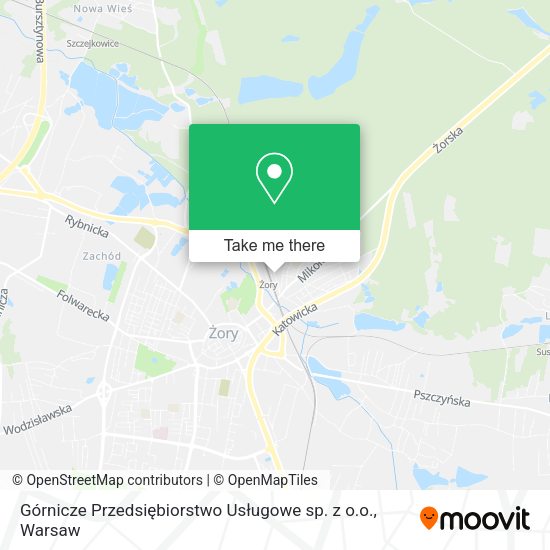 Górnicze Przedsiębiorstwo Usługowe sp. z o.o. map