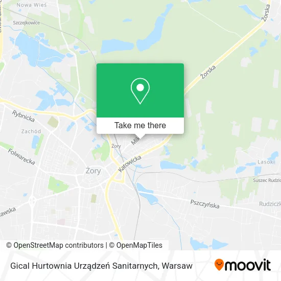 Карта Gical Hurtownia Urządzeń Sanitarnych